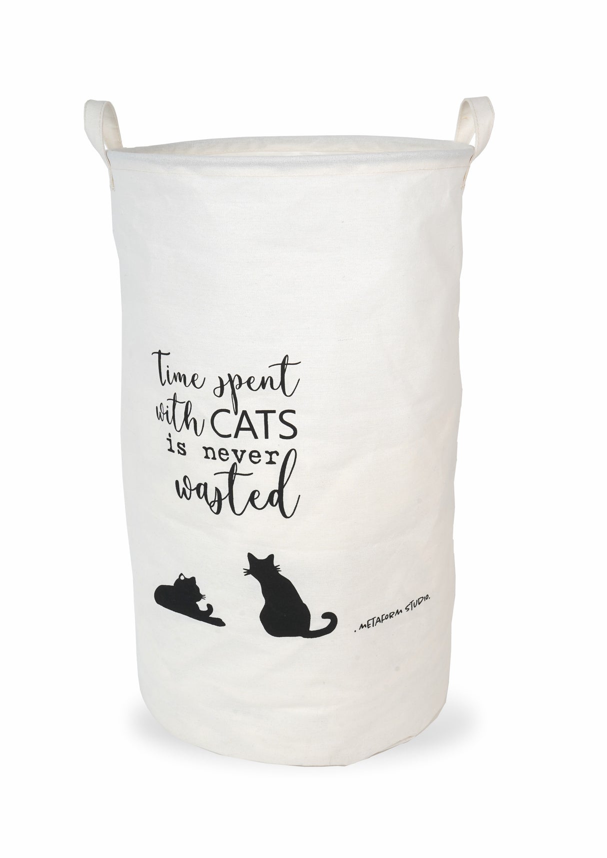 Freistehender Korb und Wäschehalter 60 Liter Cats