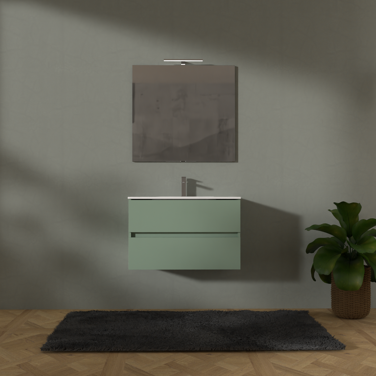 Crea LE Bathroom Cabinet - SAGE GREEN