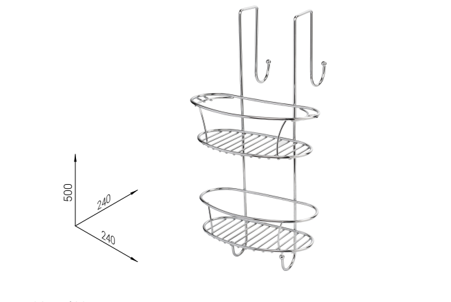 Spinnen-Seifenschale für Edelstahl-Dusche