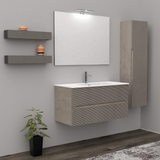 Mobile da Bagno Rigo cm. 100 x 45 x 50 - LE GRIGIO CALDO