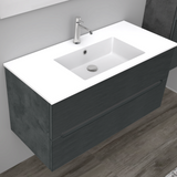 Mobile da Bagno Rigo cm. 100 x 45 x 50 - LE GRIGIO LAVA