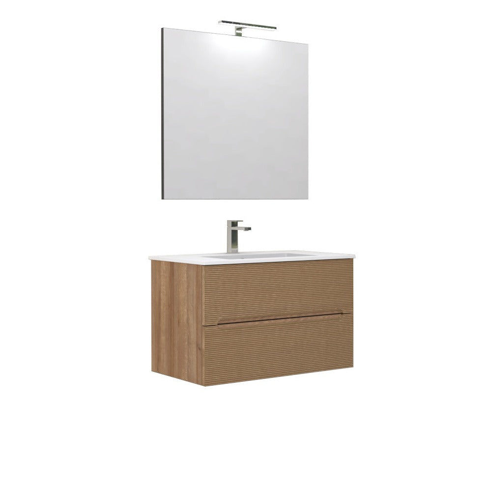 Mobile da Bagno Rigo cm. 80 x 45 x 50 - LE ROVERE FARNIA