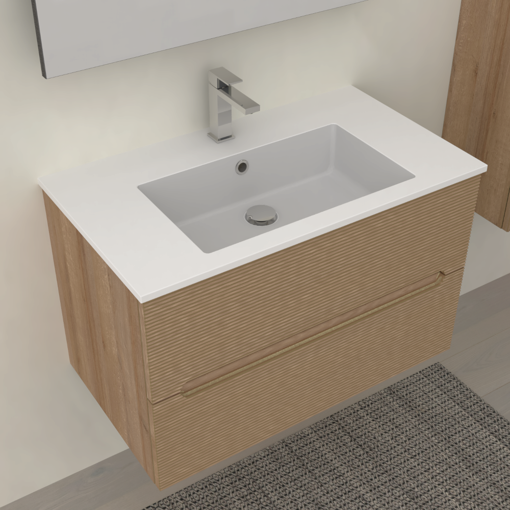 Mobile da Bagno Rigo cm. 80 x 45 x 50 - LE ROVERE FARNIA