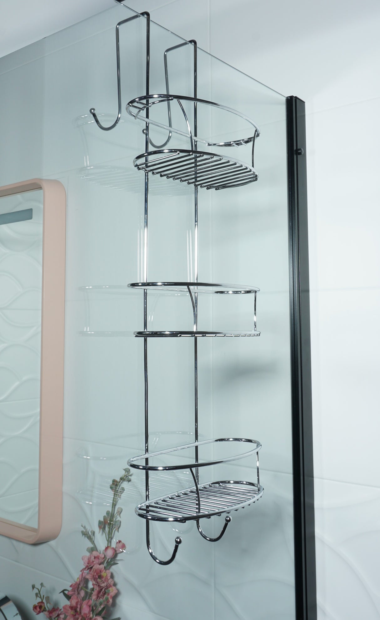 Porte-savon Spider XXL pour douche en inox