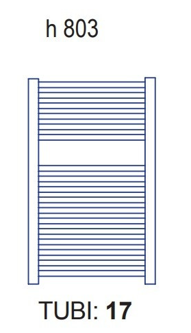 TERMOARREDO AD ACQUA 803 x 500 mm - Scaldasalviette