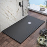 BLACK Resin Marble Shower Tray - 180 cm x 70 cm - MAR0