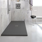 Resin Marble Shower Tray - BLACK 170 cm x 70 cm - POL0