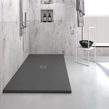 BLACK Resin Marble Shower Tray 160 cm x 70 cm POL0