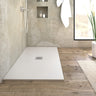 WHITE Resin Marble Shower Tray 100 cm x 80 cm POL0