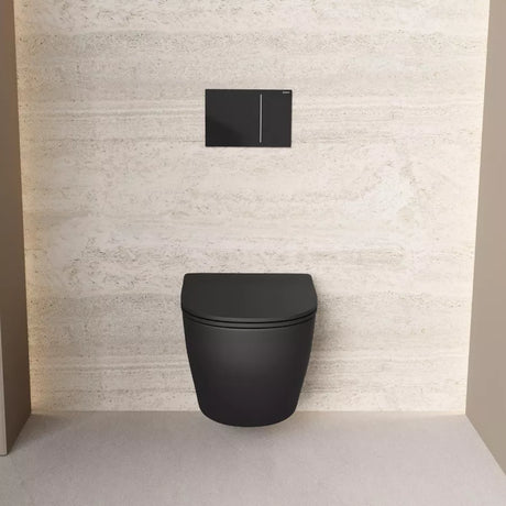 WC Suspendu Noir Mat - RAK - FEELING