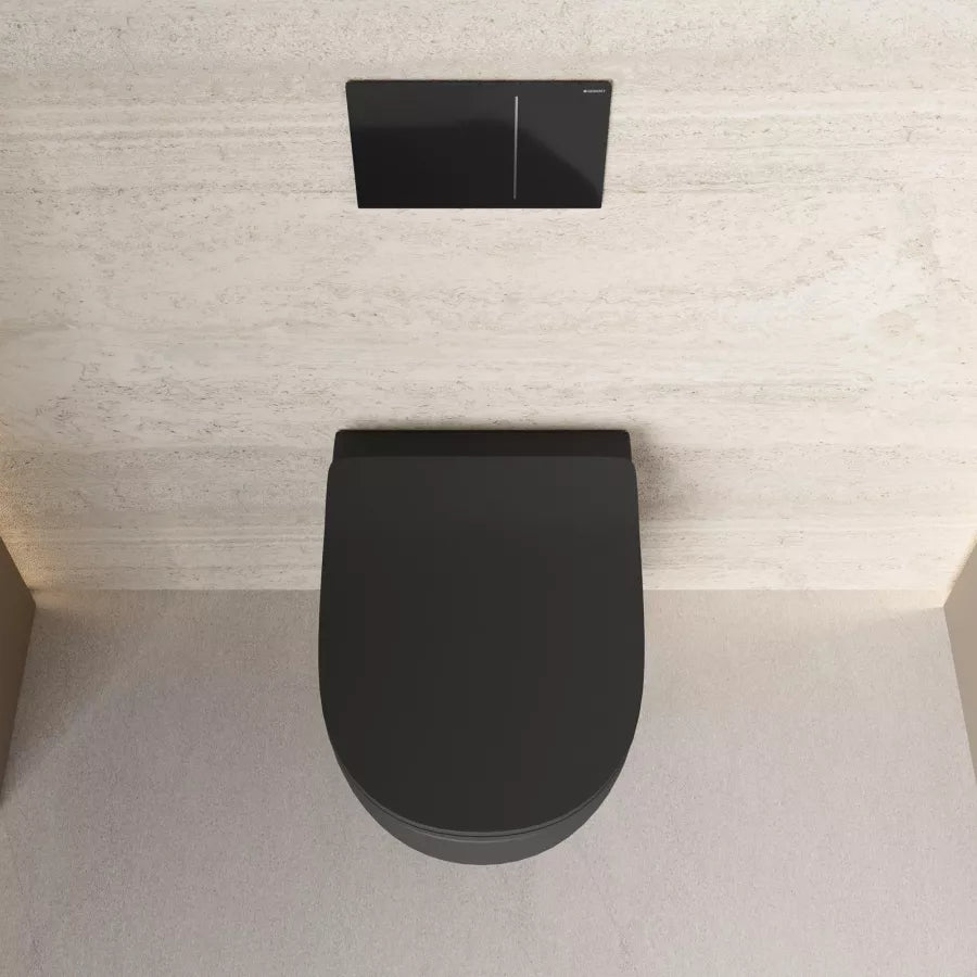 WC Suspendu Noir Mat - RAK - FEELING