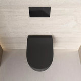 Wall Hung Toilet Matt Black - RAK - FEELING
