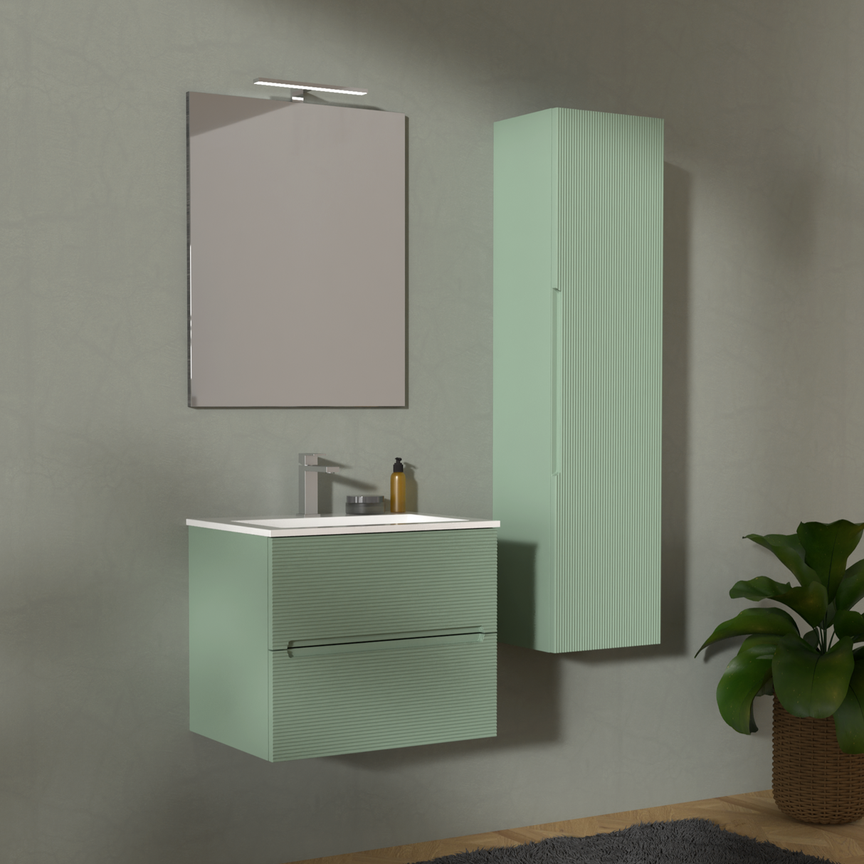 Rigo Bathroom Cabinet cm. 60 x 45 x 50 - THE GREEN SAGE