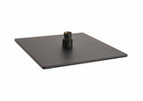 Soffione doccia Seven Nero 20 x 20 Quadrato