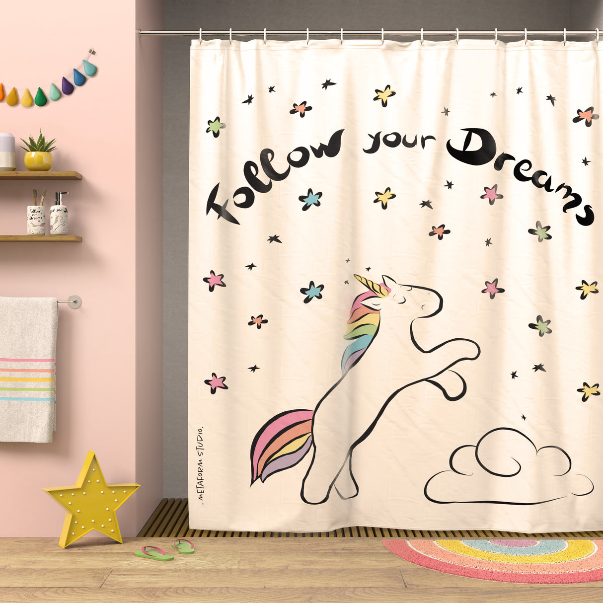 Tenda doccia Unicorn