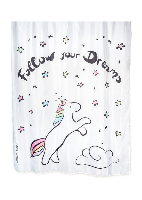 Unicorn shower curtain